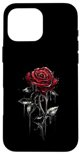 Rote Rose Blume Botaniker Garten Blume Rote Rose Hülle für iPhone 16 Pro Max von Rose Flower Gardening Botanist Designs