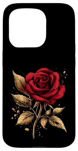 Rote Rose Blume Botaniker Garten Gartenarbeit Blume Rose Hülle für iPhone 15 Pro von Rose Flower Gardening Botanist Designs