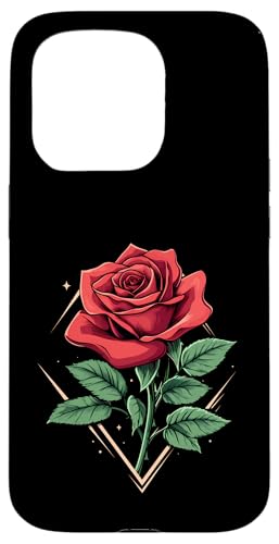Rote Rose Blume Botaniker Garten Gartenarbeit Blume Rose Hülle für iPhone 15 Pro von Rose Flower Gardening Botanist Designs