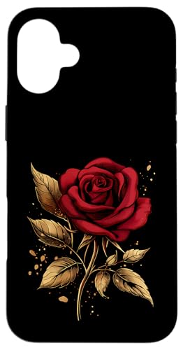 Rote Rose Blume Botaniker Garten Gartenarbeit Blume Rose Hülle für iPhone 16 Plus von Rose Flower Gardening Botanist Designs