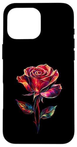 Rote Rose Blume Botaniker Garten Gartenarbeit Blume Rose Hülle für iPhone 16 Pro Max von Rose Flower Gardening Botanist Designs