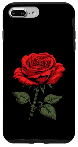 Rote Rose Blume Botaniker Garten Gartenarbeit Blume Rose Hülle für iPhone 7 Plus/8 Plus von Rose Flower Gardening Botanist Designs