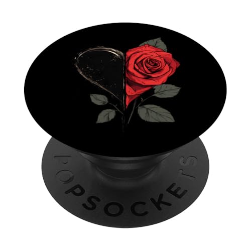 Rote Rose Herz Blume Botaniker Garten Gartenarbeit Blume Rose PopSockets Klebender PopGrip Rote Rose Herz Blume Botaniker Garten Gartenarbeit Blume Rose PopSockets Klebender PopGrip von Rose Flower Gardening Botanist Designs