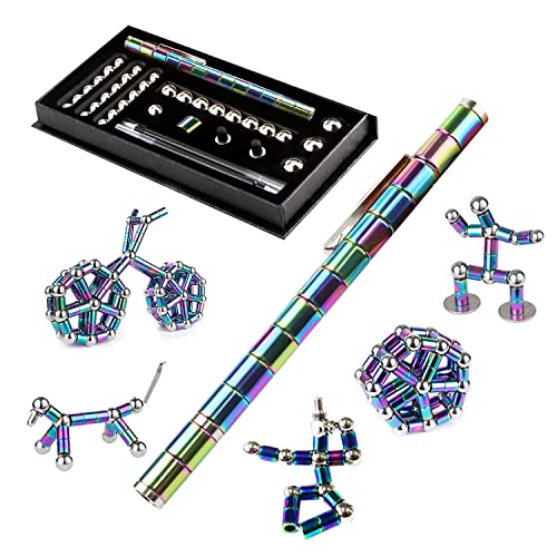 RoserRose Fidget Pen, Magnet Stift, Magnetischer Kugelschreiber, Lustig Multifunktions Magnetstift, Coole Gadgets, Geschenk für Männer, Lustige Geburtstagsgeschenk Jungen Geschenke - Bunt von RoserRose