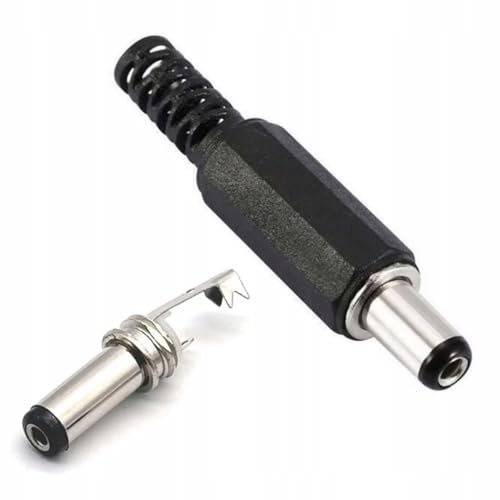 Rosfix – DC-Buchse 5,5/2,1 mm | Löten, Metallspitze, Kabellösung | Universal Elektronikgeräte | Anschlusskabel-Komponente von Rosfix