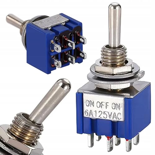 Rosfix MTS-203 – Hebelschalter ON-OFF-ON | 3A 250V, 6A 125V, 6 Kontakte, 3 Positionen, -25°C bis 85°C | Elektronische Anwendungen | Elektronik-Bauteil Rosfix MTS-203 – Hebelschalter ON-OFF-ON | 3A 250V, 6A 125V, 6 Kontakte, 3 Positionen, -25°C bis 85°C | Elektronische Anwendungen | Elektronik-Bauteil von Rosfix