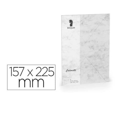 Rossler Papier Briefumschläge 220711514 grau Papier 157 x 225 mm Rossler Papier Briefumschläge 220711514 grau Papier 157 x 225 mm von Rossler Papier