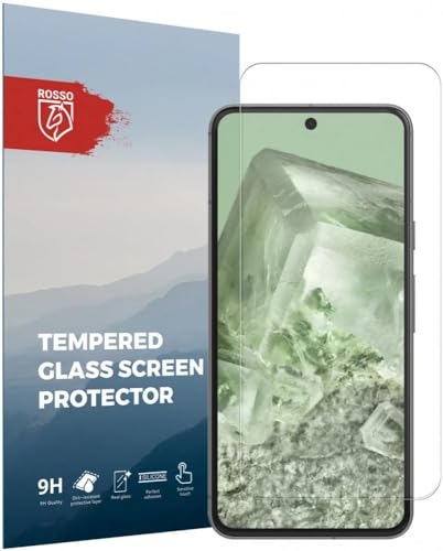 Rosso 9H Tempered Glass Screen Protector Geeignet für Google Pixel 8 | Glasscheibe | Schutzglas | 9H Härte von Rosso
