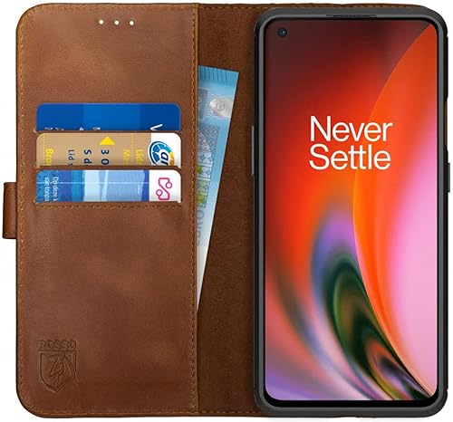 Rosso Deluxe Echtleder Book Case Hülle Passend für OnePlus Nord 2 | Platz für drei Karten | Brieftasche Book Case | Mit Kartenhalter | Braun Rosso Deluxe Echtleder Book Case Hülle Passend für OnePlus Nord 2 | Platz für drei Karten | Brieftasche Book Case | Mit Kartenhalter | Braun von Rosso