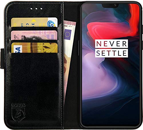 Rosso Element Book Case Wallet Hülle Passend für OnePlus 6 | Geldbörse | 3 Packets | Magnetverschluss | Standfunktion | Schwarz Rosso Element Book Case Wallet Hülle Passend für OnePlus 6 | Geldbörse | 3 Packets | Magnetverschluss | Standfunktion | Schwarz von Rosso