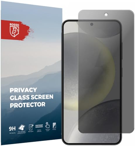 Rosso Privacy Displayschutzfolie Geeignet für Samsung Galaxy S24-9H Gehärtetes Glas - Case Friendly Tempered Glass - Einfache Installation von Rosso
