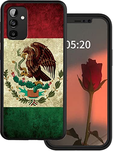 Rossy Galaxy A14 5G Hülle für Samsung A14 5G Handyhülle Slim Lightweight Soft TPU Silicone Rubber Shookproof Protection Cover for Samsung Galaxy A14 5G for Women Girl Men,Mexico Mexican Vintage Flag von Rossy