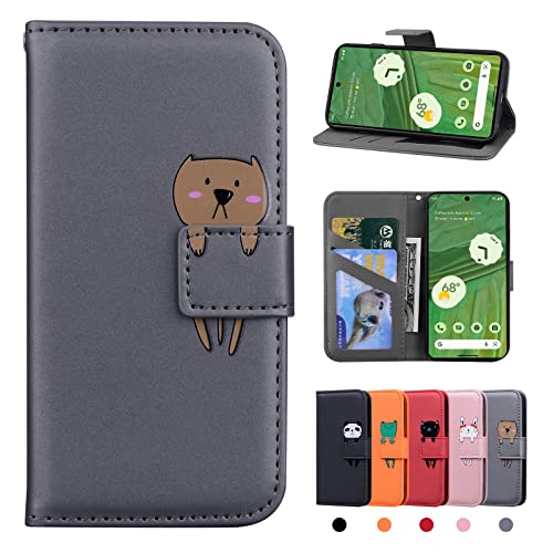 Rostsant Google Pixel 7 Hülle PU Leder Brieftasche Case Pixel 7 Tasche Schutzhülle Stehfunktion Magnetic Closure Handyhülle für Google Pixel 7 - Grau Bär Rostsant Google Pixel 7 Hülle PU Leder Brieftasche Case Pixel 7 Tasche Schutzhülle Stehfunktion Magnetic Closure Handyhülle für Google Pixel 7 - Grau Bär von Rostsant