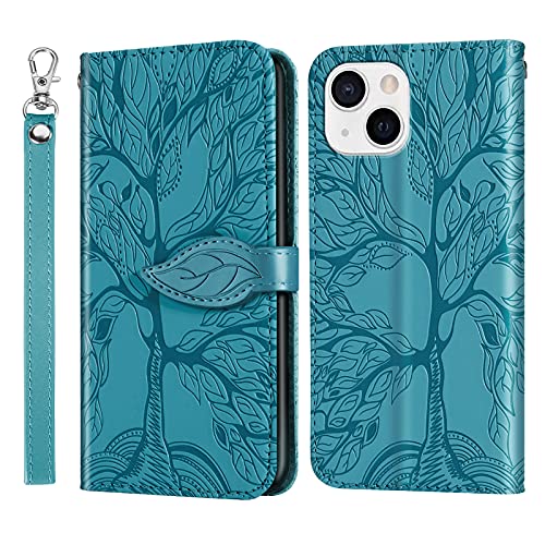 Rostsant Handyhülle Kompatibel für iPhone 14 Pro Geprägter Baum PU Leder iPhone 14 Pro Flip Case Brieftasche Tasche Hülle für iPhone 14 Pro - Blau Rostsant Handyhülle Kompatibel für iPhone 14 Pro Geprägter Baum PU Leder iPhone 14 Pro Flip Case Brieftasche Tasche Hülle für iPhone 14 Pro - Blau von Rostsant