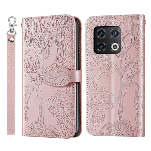 Rostsant Handyhülle für OnePlus 10 Pro 5G - Geprägter Baum PU Leder Flip Case Brieftasche Tasche - Rosengold Rostsant Handyhülle für OnePlus 10 Pro 5G - Geprägter Baum PU Leder Flip Case Brieftasche Tasche - Rosengold von Rostsant