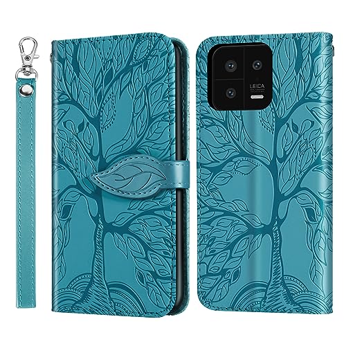 Rostsant Handyhülle für Xaiomi 13 5G Geprägter Baum PU Leder Xiaomi 13 5G Flip Case Brieftasche Tasche Hülle für Xiaomi 13 5G - Blau Rostsant Handyhülle für Xaiomi 13 5G Geprägter Baum PU Leder Xiaomi 13 5G Flip Case Brieftasche Tasche Hülle für Xiaomi 13 5G - Blau von Rostsant