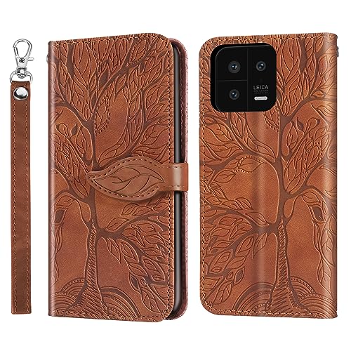Rostsant Handyhülle für Xaiomi 13 5G Geprägter Baum PU Leder Xiaomi 13 5G Flip Case Brieftasche Tasche Hülle für Xiaomi 13 5G - Braun Rostsant Handyhülle für Xaiomi 13 5G Geprägter Baum PU Leder Xiaomi 13 5G Flip Case Brieftasche Tasche Hülle für Xiaomi 13 5G - Braun von Rostsant