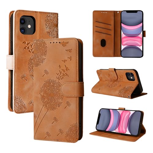 Rostsant Handyhülle für iPhone 11 Löwenzahn PU Leder iPhone 11 Flip Case Brieftasche Tasche Hülle Magnetisch Handyhülle für iPhone 11 Braun Rostsant Handyhülle für iPhone 11 Löwenzahn PU Leder iPhone 11 Flip Case Brieftasche Tasche Hülle Magnetisch Handyhülle für iPhone 11 Braun von Rostsant
