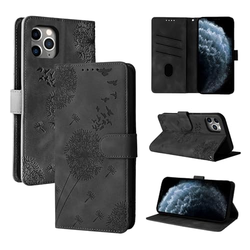 Rostsant Flip Case Brieftasche Hülle für iPhone 11 Pro, Schwarz, PU Leder + TPU Silikon, Magnetisch, Faltbar, Blüten, Natur Rostsant Flip Case Brieftasche Hülle für iPhone 11 Pro, Schwarz, PU Leder + TPU Silikon, Magnetisch, Faltbar, Blüten, Natur von Rostsant