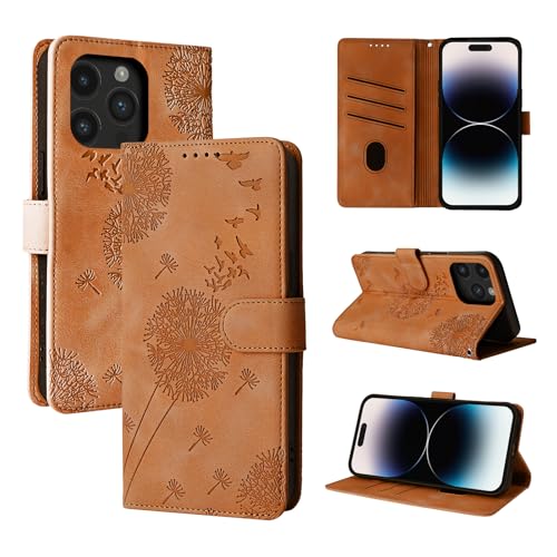 Rostsant Handyhülle für iPhone 14 Pro 6.1 Zoll Löwenzahn PU Leder iPhone 14 Pro 6.1 Flip Case Brieftasche Tasche Hülle Magnetisch Handyhülle für iPhone 14 Pro 6.1 Zoll Braun Rostsant Handyhülle für iPhone 14 Pro 6.1 Zoll Löwenzahn PU Leder iPhone 14 Pro 6.1 Flip Case Brieftasche Tasche Hülle Magnetisch Handyhülle für iPhone 14 Pro 6.1 Zoll Braun von Rostsant