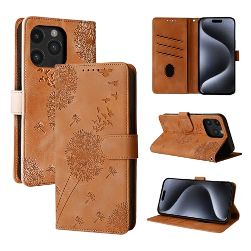 Rostsant Handyhülle für iPhone 15 Pro 6.1 Zoll Löwenzahn PU Leder iPhone 15 Pro 6.1 Flip Case Brieftasche Tasche Hülle Magnetisch Handyhülle für iPhone 15 Pro 6.1 Zoll Braun Rostsant Handyhülle für iPhone 15 Pro 6.1 Zoll Löwenzahn PU Leder iPhone 15 Pro 6.1 Flip Case Brieftasche Tasche Hülle Magnetisch Handyhülle für iPhone 15 Pro 6.1 Zoll Braun von Rostsant