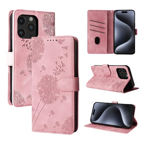Rostsant Handyhülle für iPhone 15 Pro 6.1 Zoll Flip Case Brieftasche Tasche Hülle Magnetisch mit Ständer in Roségold Rostsant Handyhülle für iPhone 15 Pro 6.1 Zoll Flip Case Brieftasche Tasche Hülle Magnetisch mit Ständer in Roségold von Rostsant