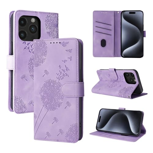 Rostsant Handyhülle für iPhone 15 Pro 6.1 Zoll, Flip Case, Violett, PU Leder, Standfunktion, Kartenschlitz Rostsant Handyhülle für iPhone 15 Pro 6.1 Zoll, Flip Case, Violett, PU Leder, Standfunktion, Kartenschlitz von Rostsant