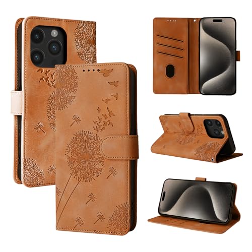 Rostsant Handyhülle für iPhone 15 Pro Max 6.7 Zoll Löwenzahn PU Leder iPhone 15 Pro Max 6.7 Flip Case Brieftasche Tasche Hülle Magnetisch Handyhülle für iPhone 15 Pro Max 6.7 Zoll Braun Rostsant Handyhülle für iPhone 15 Pro Max 6.7 Zoll Löwenzahn PU Leder iPhone 15 Pro Max 6.7 Flip Case Brieftasche Tasche Hülle Magnetisch Handyhülle für iPhone 15 Pro Max 6.7 Zoll Braun von Rostsant