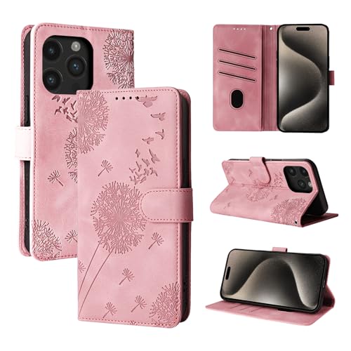 Rostsant Handyhülle für iPhone 15 Pro Max 6.7 Zoll Löwenzahn PU Leder iPhone 15 Pro Max 6.7 Flip Case Brieftasche Tasche Hülle Magnetisch Handyhülle für iPhone 15 Pro Max 6.7 Zoll Roségold Rostsant Handyhülle für iPhone 15 Pro Max 6.7 Zoll Löwenzahn PU Leder iPhone 15 Pro Max 6.7 Flip Case Brieftasche Tasche Hülle Magnetisch Handyhülle für iPhone 15 Pro Max 6.7 Zoll Roségold von Rostsant