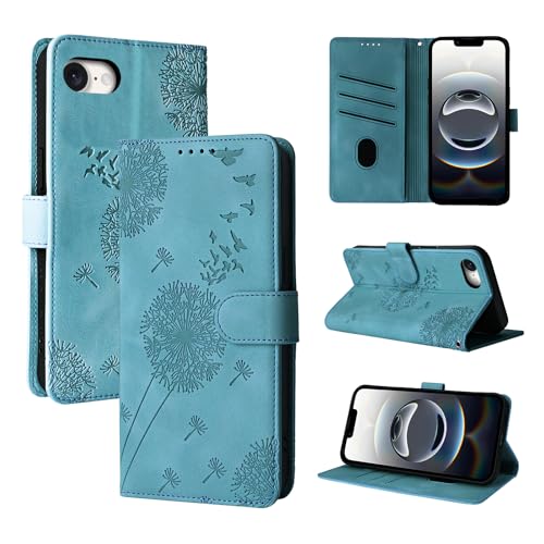 Rostsant Handyhülle für iPhone 16e Löwenzahn PU Leder iPhone 16e Flip Case Brieftasche Tasche Hülle Magnetisch Handyhülle für iPhone 16e Blau Rostsant Handyhülle für iPhone 16e Löwenzahn PU Leder iPhone 16e Flip Case Brieftasche Tasche Hülle Magnetisch Handyhülle für iPhone 16e Blau von Rostsant