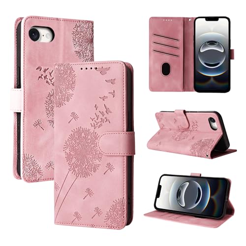 Rostsant Handyhülle für iPhone 16e Löwenzahn PU Leder iPhone 16e Flip Case Brieftasche Tasche Hülle Magnetisch Handyhülle für iPhone 16e Roségold Rostsant Handyhülle für iPhone 16e Löwenzahn PU Leder iPhone 16e Flip Case Brieftasche Tasche Hülle Magnetisch Handyhülle für iPhone 16e Roségold von Rostsant