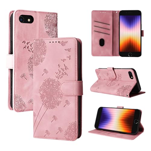 Rostsant Handyhülle für iPhone SE Löwenzahn PU Leder iPhone SE/iPhone 8/iPhone 7 Flip Case Brieftasche Tasche Hülle Magnetisch Handyhülle für iPhone SE 2022/SE 2020/iPhone 8/iPhone 7 Roségold Rostsant Handyhülle für iPhone SE Löwenzahn PU Leder iPhone SE/iPhone 8/iPhone 7 Flip Case Brieftasche Tasche Hülle Magnetisch Handyhülle für iPhone SE 2022/SE 2020/iPhone 8/iPhone 7 Roségold von Rostsant