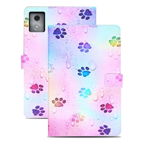 Rostsant Hülle für Lenovo Tab M11 Plus PU Leder Hülle Magnetischer Ständer Lenovo Tab K11 Plus Wallet Tablet Schutzhülle für Lenovo Tab M11 Plus/Tab K11 Plus 11.45 Zoll Fußabdruck von Rostsant