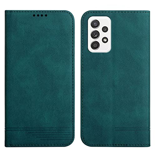 Rostsant Hülle für Samsung A23 / M23 PU Leder Brieftasche Galaxy A23 4G / 5G Schutzhülle Ständer Magnetisch Handyhülle für Samsung Galaxy M23 5G / A23 （4G/5G） - Grün von Rostsant