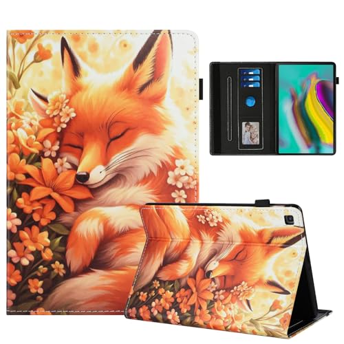 Rostsant Hülle für Samsung Galaxy Tab S5e - PU Leder Magnetischer Ständer Wallet Tablet Schutzhülle für 10.5 Zoll SM-T720/SM-T725 - Blumenfuchs Rostsant Hülle für Samsung Galaxy Tab S5e - PU Leder Magnetischer Ständer Wallet Tablet Schutzhülle für 10.5 Zoll SM-T720/SM-T725 - Blumenfuchs von Rostsant