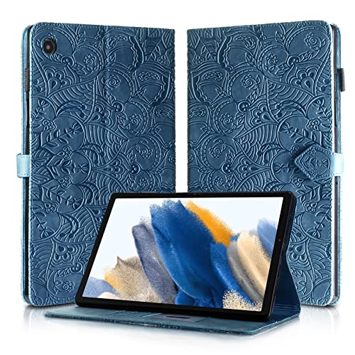 Rostsant Hülle für Samsung Tab A8 2022 PU Leather Brieftasche Galaxy Tab A8 10.5" Case Magnetisch Stand Tablet Schutzhülle für Samsung Galaxy Tab A8 10.5 Zoll 2022 SM-X200 / SM-X205 - Blau von Rostsant