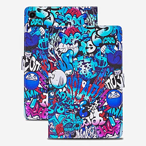 Rostsant Hülle für Samsung Tab A8 2022 PU Leder Case Magnetisch Ständer Brieftasche Tablet Schutzhülle für Samsung Galaxy Tab A8 10.5 Zoll SM-X200 / SM-X205 - Graffiti von Rostsant