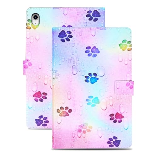 Rostsant Hülle für iPad 10.Generation 2022 10,9 Zoll PU Leder Hülle Magnetischer Ständer ipad hülle 10. Generation Wallet Tablet Schutzhülle mit Ständer Funktion für iPad 11 (A16) 2025 Fußabdruck von Rostsant