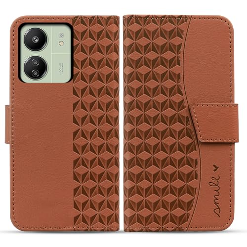 Rostsant Xiaomi Redmi 13C/Redmi 13 C/Poco C65 Handyhülle Premium PU Leder Schutzhülle Flip Case Brieftasche Kartenschlitz Hülle Rundumschutz für Xiaomi Redmi 13C Braun Rostsant Xiaomi Redmi 13C/Redmi 13 C/Poco C65 Handyhülle Premium PU Leder Schutzhülle Flip Case Brieftasche Kartenschlitz Hülle Rundumschutz für Xiaomi Redmi 13C Braun von Rostsant