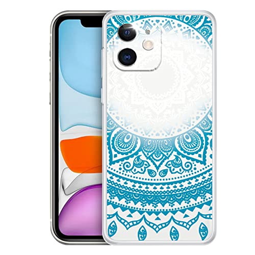 Rostsant iPhone 11 Hülle Klare Silikon mit Motiv Crystal Clear TPU Schutzhülle iPhone 11 Transparentes Handyhülle für iPhone 11 6.1" - Blue Mandala Rostsant iPhone 11 Hülle Klare Silikon mit Motiv Crystal Clear TPU Schutzhülle iPhone 11 Transparentes Handyhülle für iPhone 11 6.1" - Blue Mandala von Rostsant