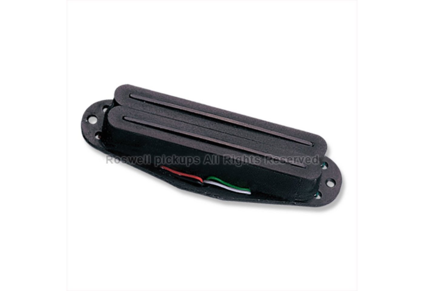 Roswell Pickups Tonabnehmer, (E-Gitarre Tonabnehmer, Humbucker im Single-Coil-Format), SHR-B H-Rails ST Bridge Black - Humbucker Tonabnehmer für Gitarren von Roswell Pickups