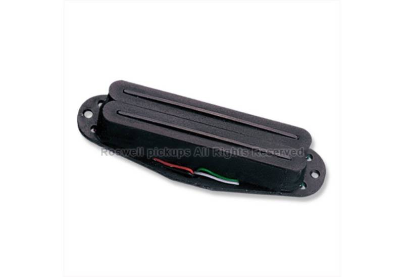 Roswell Pickups Tonabnehmer, (E-Gitarre Tonabnehmer, Humbucker im Single-Coil-Format), SHR-B H-Rails ST Bridge Black - Humbucker Tonabnehmer für Gitarren von Roswell Pickups