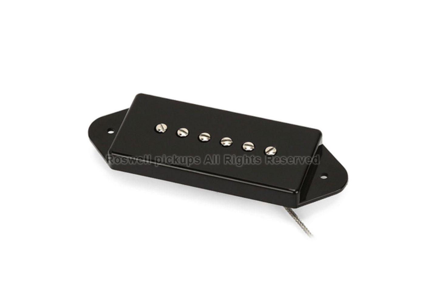 Roswell Pickups Tonabnehmer, (E-Gitarre Tonabnehmer, P90), P90D Dogear Black - P90 Tonabnehmer für Gitarren von Roswell Pickups