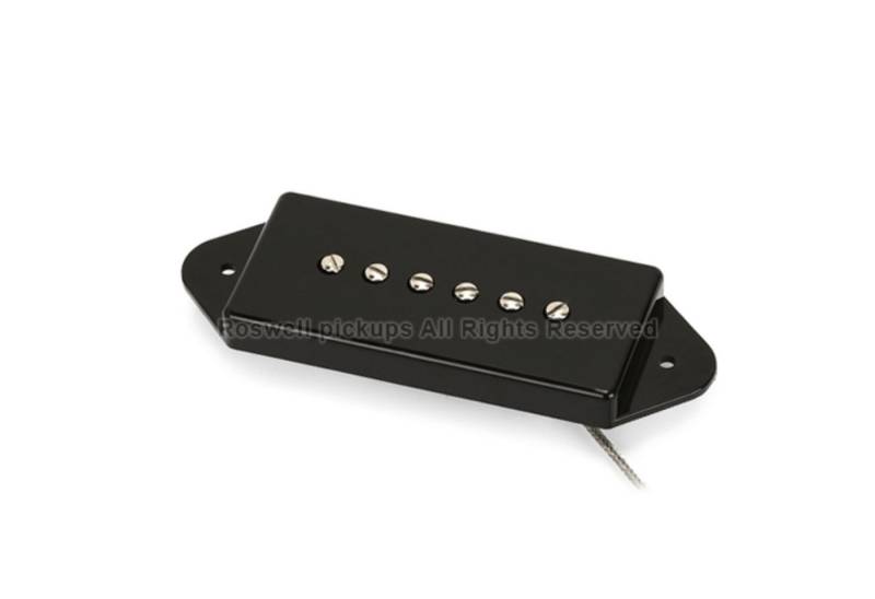 Roswell Pickups Tonabnehmer, (E-Gitarre Tonabnehmer, P90), P90D Dogear Black - P90 Tonabnehmer für Gitarren von Roswell Pickups
