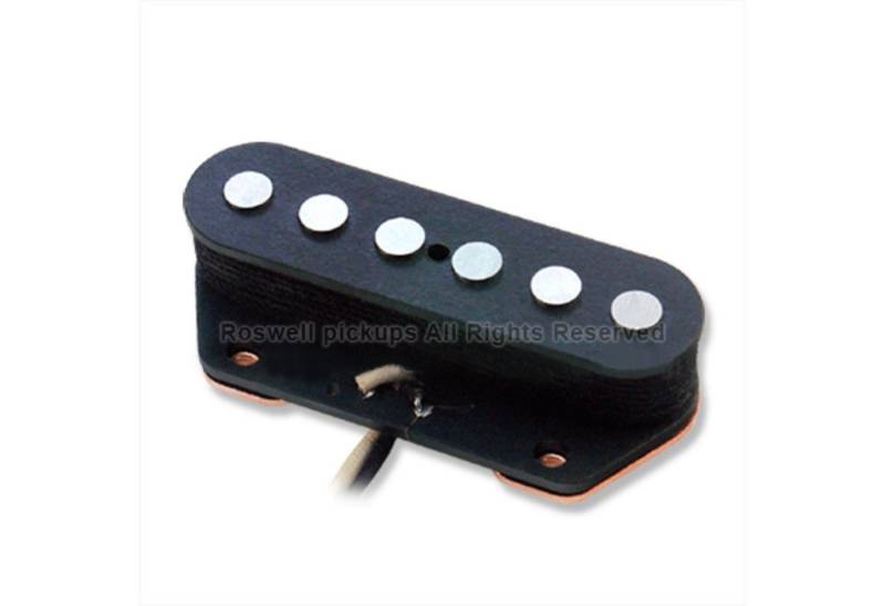 Roswell Pickups Tonabnehmer, (E-Gitarre Tonabnehmer, Single-Coil), TE6 Alnico V Rod Bridge Black - Single Coil Tonabnehmer für Gitarren von Roswell Pickups