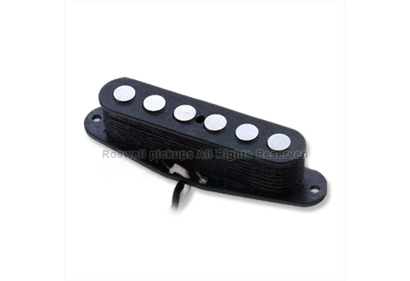 Roswell Pickups Tonabnehmer, (E-Gitarre Tonabnehmer, Single-Coil), TE6 Alnico V Rod Neck Black - Single Coil Tonabnehmer für Gitarren von Roswell Pickups