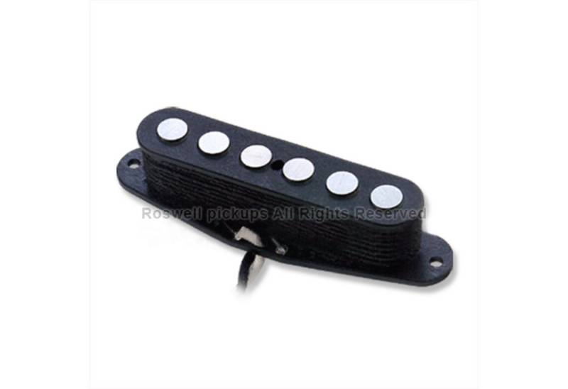 Roswell Pickups Tonabnehmer, (E-Gitarre Tonabnehmer, Single-Coil), TE6 Alnico V Rod Neck Black - Single Coil Tonabnehmer für Gitarren von Roswell Pickups