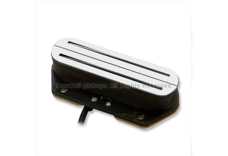 Roswell Pickups Tonabnehmer, (E-Gitarre Tonabnehmer, Humbucker im Single-Coil-Format), TEH Bridge White - Humbucker Tonabnehmer für Gitarren von Roswell Pickups