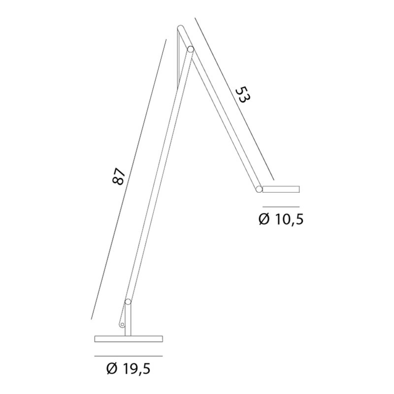 Rotaliana String F1 DTW Stehlampe weiß, silber von Rotaliana