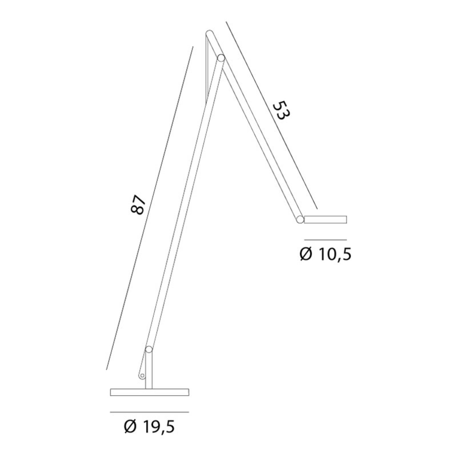 Rotaliana String F1 LED-Stehlampe silber, silber von Rotaliana